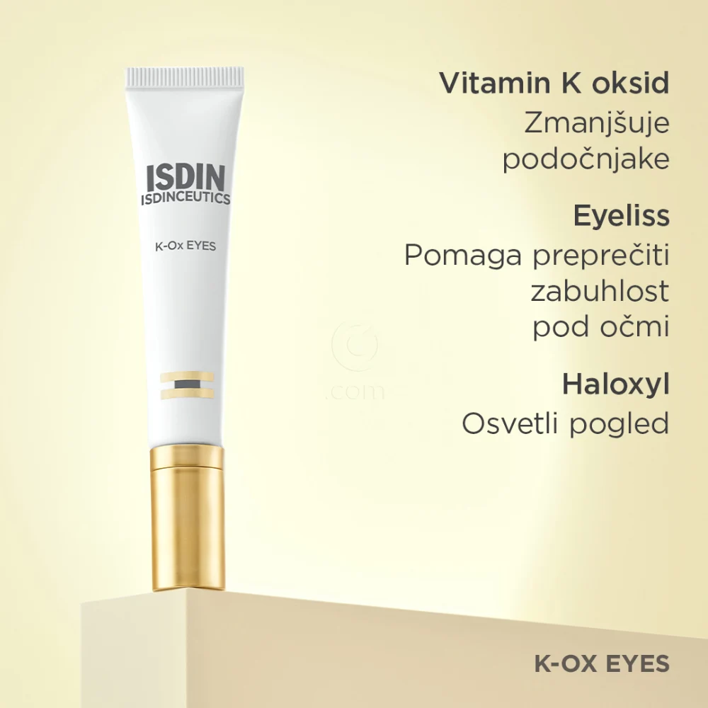 ISDIN Isdinceutics Rejuvenate K-Ox, krema za predel oči s keramičnim aplikatorjem (15 ml)